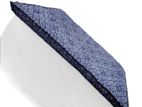 Adim's Soft Cotton Box Quilt Mattress | Mattress Offers a Combination of Comfort, Durability and Style,Making it an Excellent Choice for a restful Night's Sleep.(72X72 X5 Inches) Blue Jacquard Design