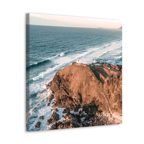 GADGETS WRAP Canvas Gallery Wrap Framed for Home Office Studio Living Room Decoration (17x17inch) - Port Macquarie Lighthouse