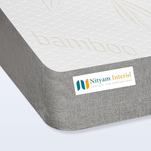 NITYAM Orthopedic Triple Layer Memory Mattress – Air Flow Mattress, Orthopedic Mattress for Back Pain, Foam Mattress,Anti-Microbial, 10-Year Warranty (78X35X8, Single)