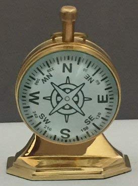 Antique Gifts Trophy Clock Brass Vintage Royal Look Hand Made Table Time Piece Style Desk Clock