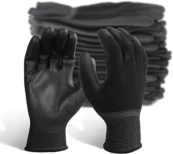 ETSHandPro Multipurpose Nylon Latex Coated Firm Grip Industrial Safety Work Cut Resistant Gloves (Free Size, 2)(pack of)