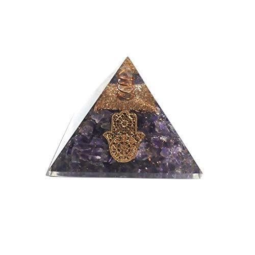 Amethyst Orgone Protection Power Maintain Chakra Balancing Hand Designer 70 mm