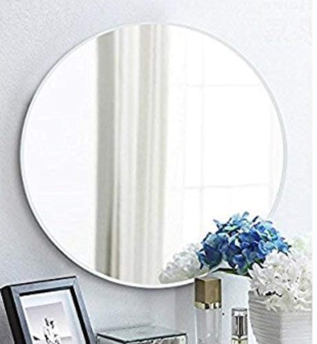 art glass studio Mirror Glass Bathroom - Frameless Wall Mirror Plain Kach, Mirror Glass for Makeup, Home, Room, Bedroom, Dressing Room (12x12 Inch)