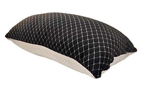 PumPum Hollow Microfiber Pillow,17'x27' Inch,Black & White,1 Piece