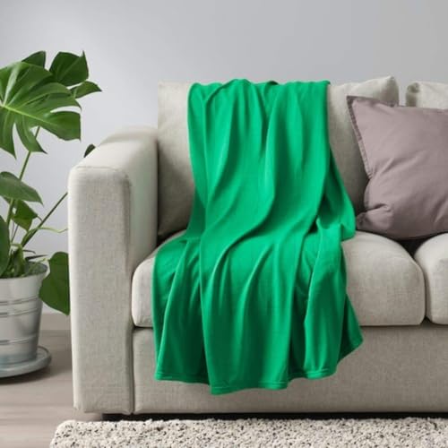 ESTABLISHER Throw/Universal Blanket/Travel Quilt, Bright Green 120x170cm