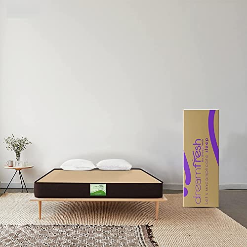 Sleepfresh Dreamfresh Twist High Resilience and High Density PU Foam Dual Comfort Mattress (72X48X6 Inches, 1)