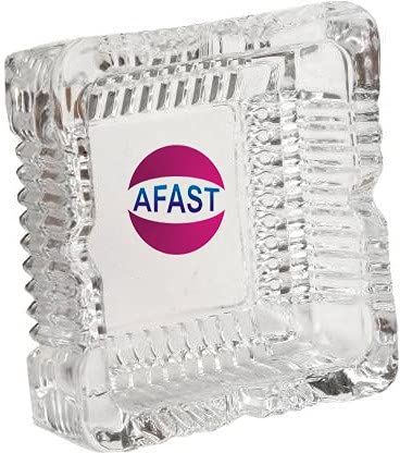 Cool Glass Ash Tray: Sleek Design for Ashes with Style 10.5 x 10.5 x 3.5 CM, Pack Of 2