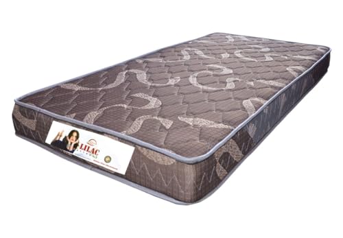 MATTRESS00ZZ Lilac Dual Comfort 5 inch Single PU Foam Mattress (L x Wx H: 72 inch x 35 inch x 5 inch) Brown