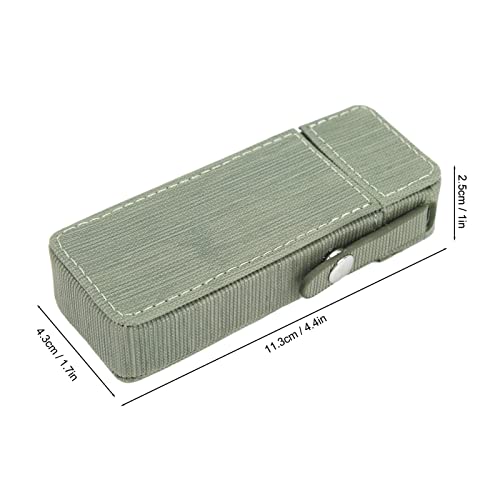 Cigarette Box, Waterproof PU Cigarette Case Delicate Strong for Office (Pea Green)