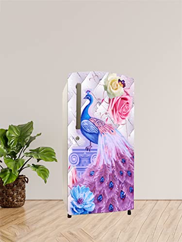 Wallpaper Mart Fridge Single Door Sticker Wrap (Size 24x49 inch) Design51