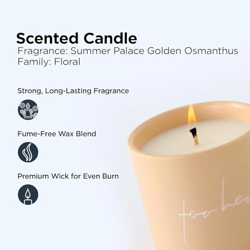 Urbane Home Scented Candles | Fragrance Candles | Candles for Wedding | Candles for Bedroom | Birthday Candles | Valentines Day Gifts Candles | DY-230705-3B | White