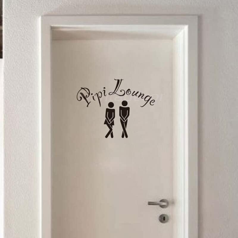 GADGETS WRAP Vinyl Wall Decal Sticker French PIPI Lounge WC Door Sign Stickers Vinyl Wall Sticker