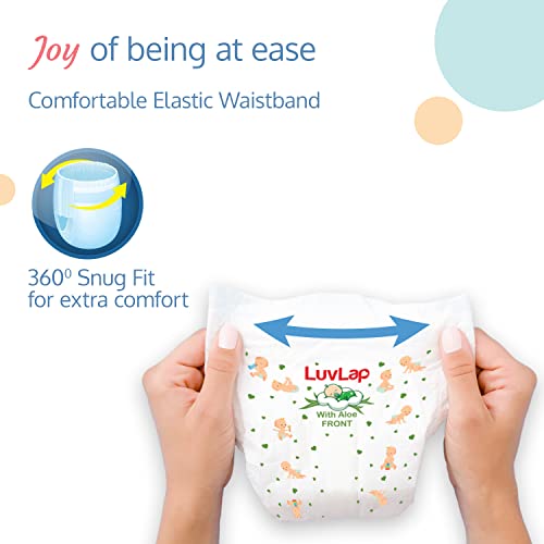 LuvLap Pant Style Baby Diapers, Extra Large (XL) For babies of 12 to 17Kg, Pack of 3 (54 Pants x 3 = 162 Pants),with Aloe Vera Lotion for rash protection, with upto 12hr protection, Diapers