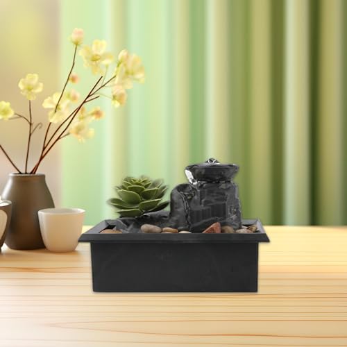 ATORSE® Tabletop Fountain Gifts Stress Relieving Chinese Tabletop Waterfall Fountain 002