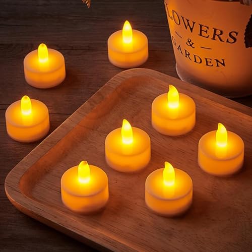 Staren Flameless and Smokeless Decorative Candles for Gifting, House, Diwali, Christmas, Festival, Events (Warm White) (18)