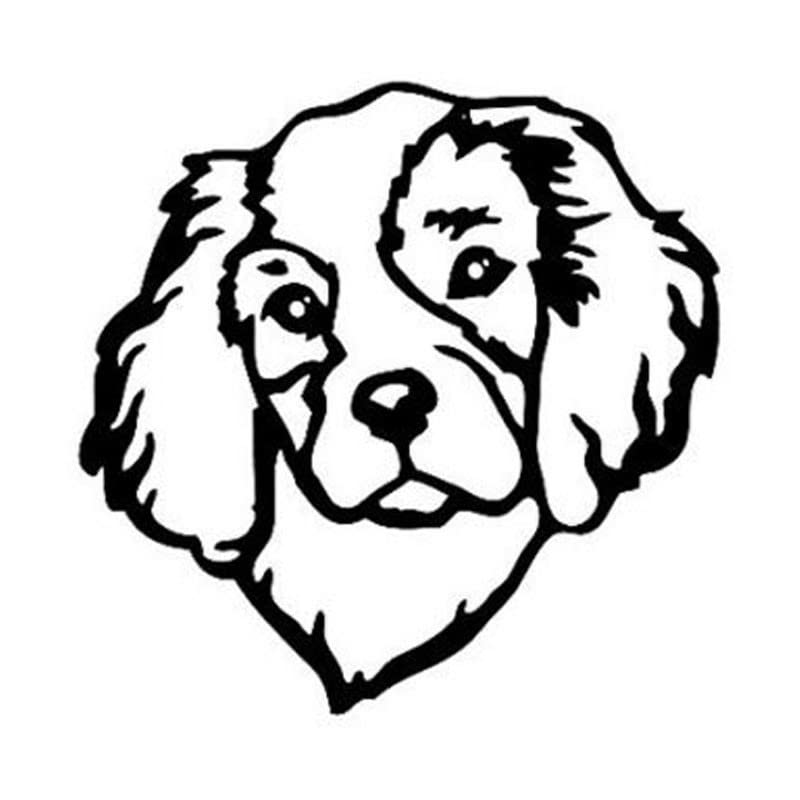 GADGETS WRAP Vinyl Wall Decal Sticker Cavalier King Charles Spaniel Dog Pet