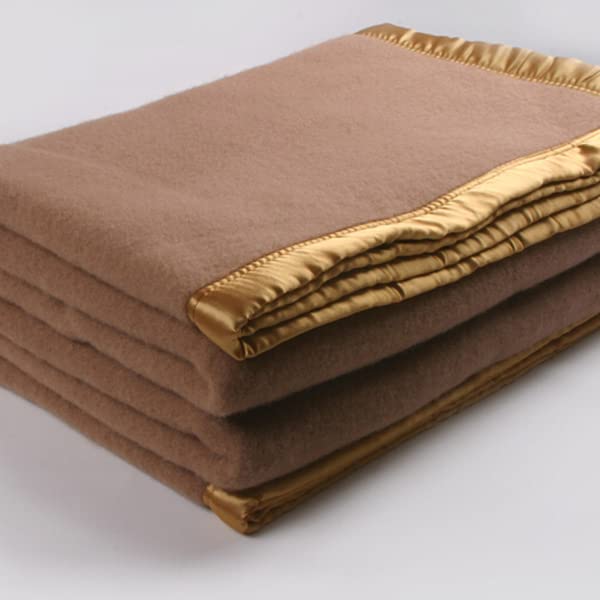 OMAJA HOME Marino Hosiery Wool Hospital Blanket Specially for Hospital, Clinic, Hotel, Guest House Pack of 1(Brown)