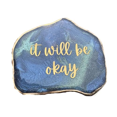 ARTYLOGS It Will Be Okay Fridge Magnet - Reassuring Resin Art for Peace of Mind