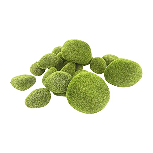 ATORSE® Landscape Green Foam Moss Stone Grass Fake Rocks Mini DIY Garden Supply