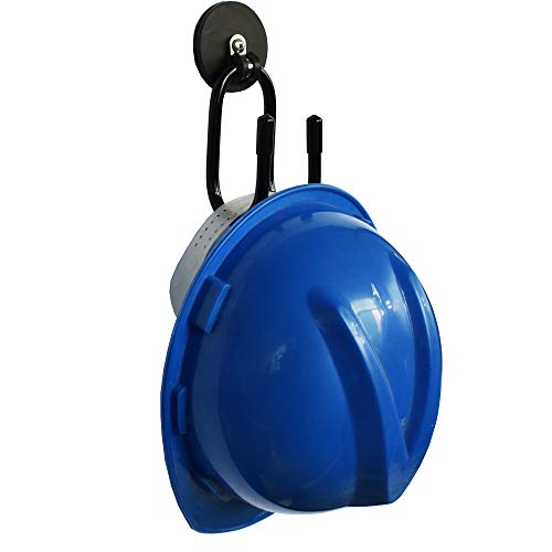 YYST Magnetic Hanger Magnetic Hook for Cowboy Hat, Hard hat, Cords,Tools,Bags,Towels, etc 2.5" Diameter Magnet - No Scratches to The Surface - W Style (1)