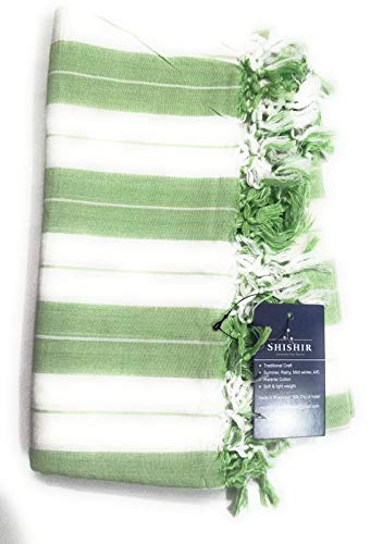 SHISHIR Bhagalpuri Silky Soft Green Plain Design Breathable Cotton Chadar - Size-220X135