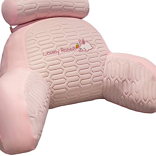 CALANDIS® Support Pillow Washable Cartoon Bed Back Cushion for Office Bedroom Dormitory Rabbit | 1 Plush Pillow