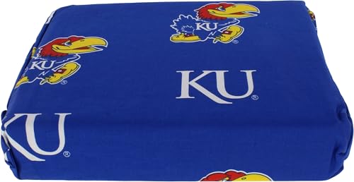 College Covers Kansas Jayhawks Printed Sheet Set - Queen - S