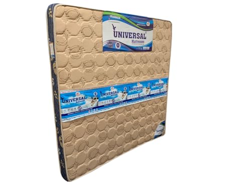 Universal Mattresses Gracefit Bonnel Spring Mattress for Full Support for Back Support Ultimate Comfort and Support Covered with Kniiting Fabric (72X70X06)