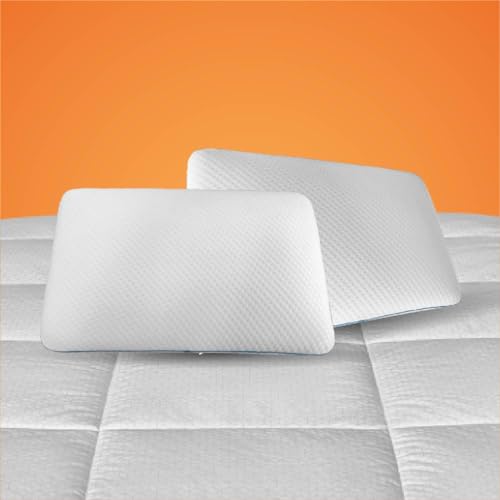 Switch-off Smart Adjustable Memory Slim Pillow Pillow,Discover The Perfect Pillow for Your Best Night's Sleep (17X27Inch) (Pack of 2)