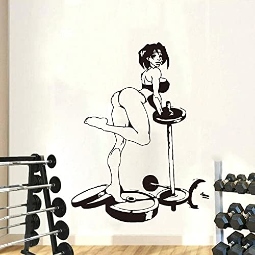 GADGETS WRAP Vinyl Decal Sticker Sports Fitness Club Girl's Man Body Sexy Gym (Item Finish Size : 73cm x 56cm)