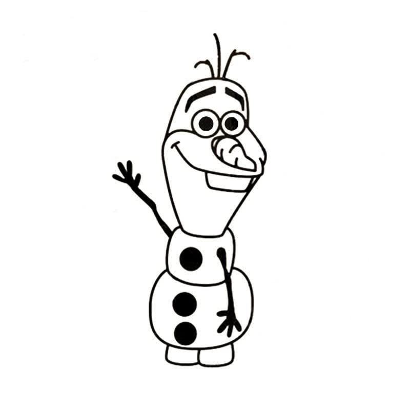 GADGETS WRAP Vinyl Wall Decal Sticker Freezing Olaf Said Hello Car Stickers