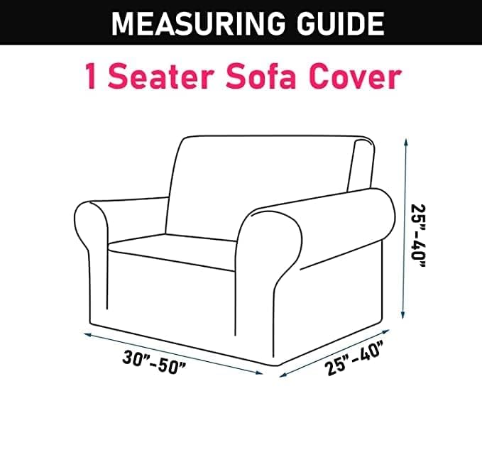 Gifts Island® Sofa Cover 3 Seater and 2 Seater Fully Covered Universal 5 Seater Sofa Cover Non-Slip Sticky Elastic Stretchable Sofa Set Slipcover Protector for (3+1+1 Seater), Maroon Marble Print