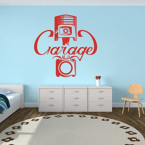 GADGETS WRAP Vinyl Decal Sticker Garage Piston Red (Item Finish Size : 56cm x 56cm)