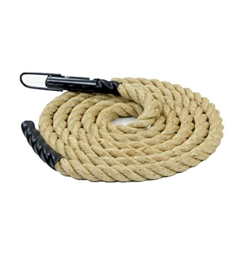 Cougar Climbing Rope, Home Exercise Rope, Core Training skipping Rope 12 ft CrossFit Braided Rope, Indoor and Outdoor Easy Grip Jute Rope (12 Ft)