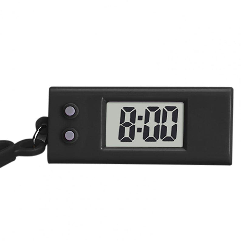 LCD Digital Display Compact Student Desktop Clock Keychain for Exam