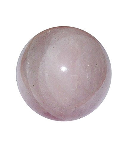 Astroghar Natural Rose Quartz Crystal Sphere 100 Grams 40 mm Rose Quartz Ball