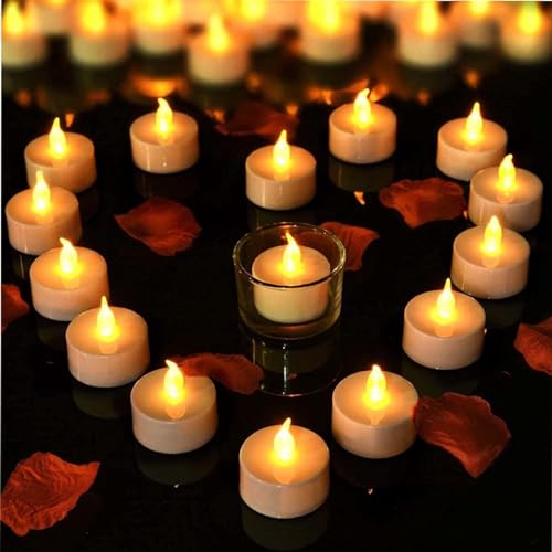 Staren Flameless and Smokeless Decorative Candles for Gifting, House, Diwali, Christmas, Festival, Events (Warm White) (18)