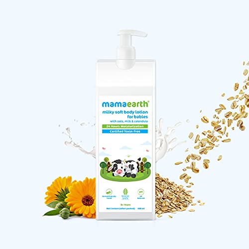 Mamaearth Milky Soft Body Lotion with Oats, Milk & Calendula - 400 ml