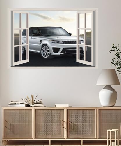 JVERF - JZZA16188 Land Rover| Self-Adhesive Open Window Wall Sticker