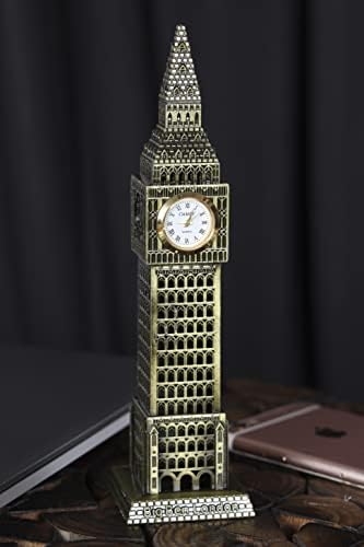 GUNENDRA Crafts Big Ben Clock Tower of London with Clock Souvenir Collectible Item Ideal for Home Decor, Study Room, Living Room, Study Cabinet, Office Decor, Travel Office Decor, Christmas Gifting.