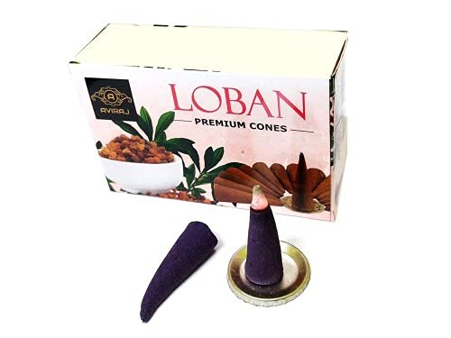 Aviraj Dry Dhoop Cones for Pooja 12 Box Combo Pack - 6 Fragrances I Rose I Mogra I Sandalwood I Guggal I Loban I Lavender Incense Cone