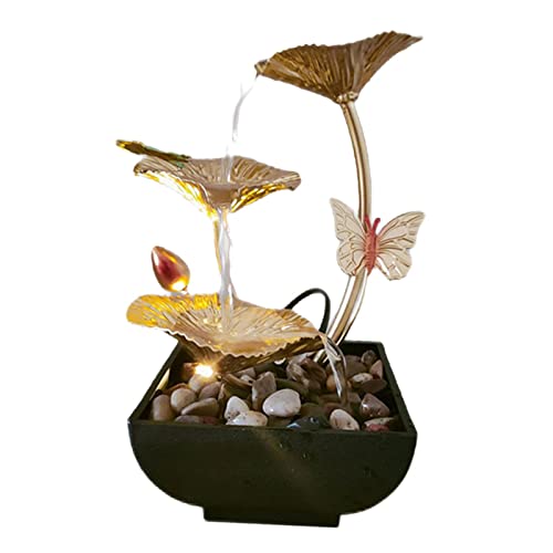 CALANDIS® 3 Tiers Water Fountain Waterfall Ornament Home Decor for Desktop Bedroom'