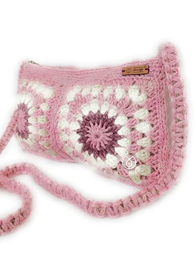 Divulge Square Crochet Purse (Pink)