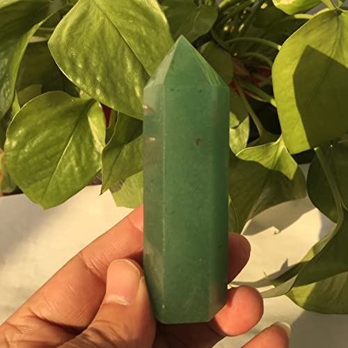 URMIBDAI Full of Texture Natural Crystal Natural Dongling Jade Pillars Decorated with Crystal Single Pointed Pillars of Bluestone polishing Stone (Size : 7-8cm)