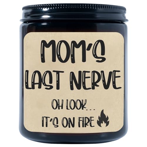 Arhalulu Funny Gifts for Mom from Daughter Son, Funny Candles for Women - Mom's Last Nerve Candle - Mother's Day Unique Hilarious Gag Candle Gifts for Women