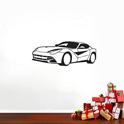 JNM Enterprises ' Supercar ' Wall Sticker (PVC Vinyl, 100 cm x 40 cm, Black)