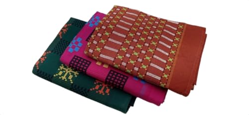 QualityAdded 100% Pure Cotton Blankets/Fancy Design/Multi Color 60x90 inches Set of 3