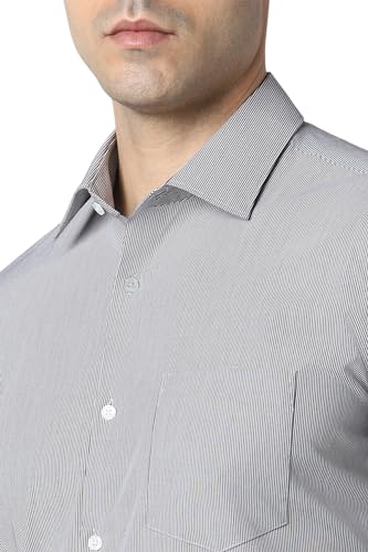 Van Heusen Men's Regular Fit Shirt (VHSFBCUBI14965_Grey