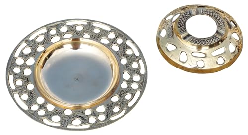 Mahita Collections Brass Round Ashtray | Ash Tray 0.095kg