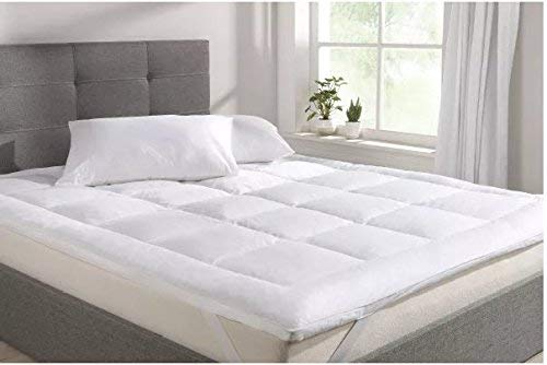 JVIN FAB Double Layer Down and Feather King Size Mattress Topper (White, 72 x 78 Inches)